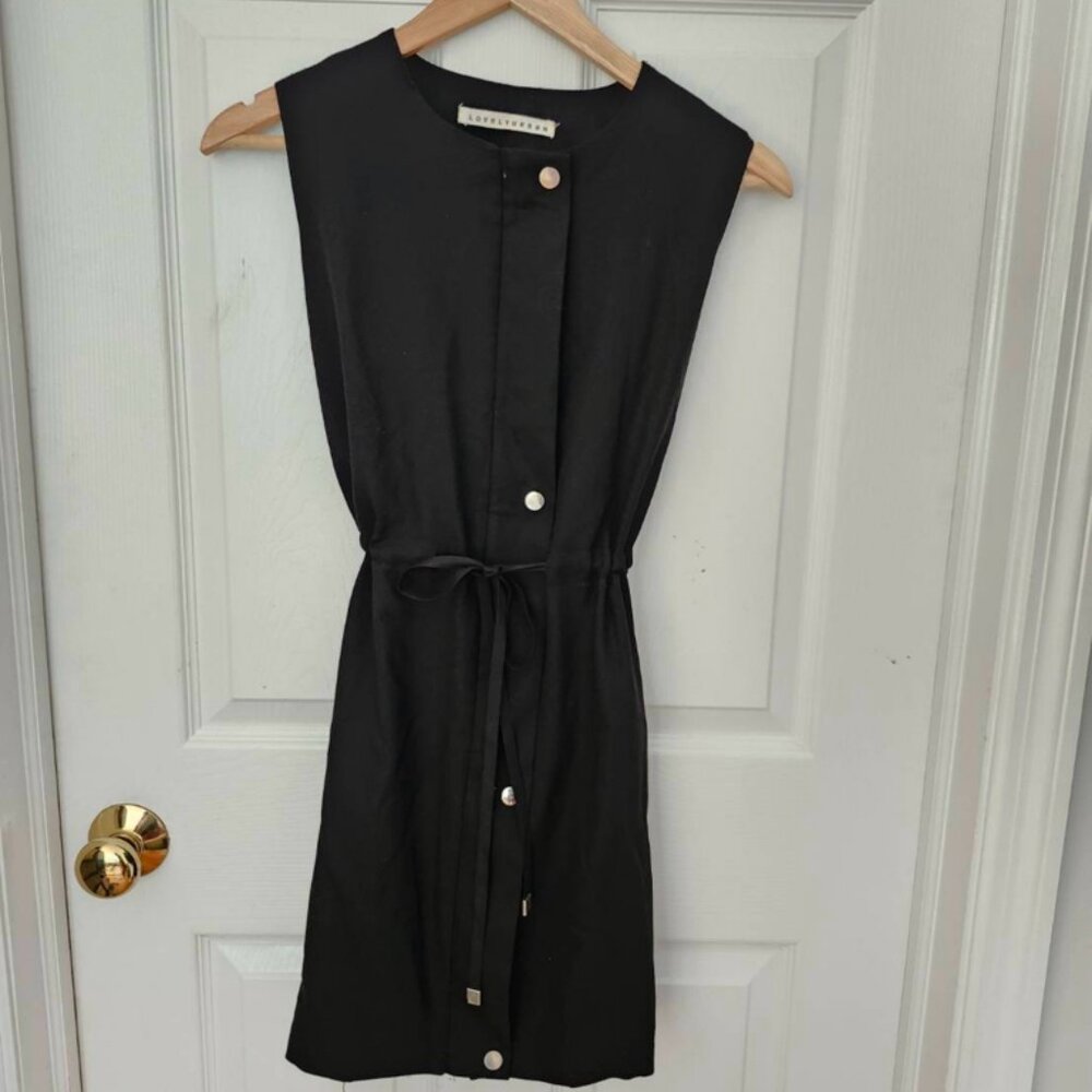 Black mini dress